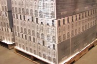 A pallet of No. 209 gin ready for shipping